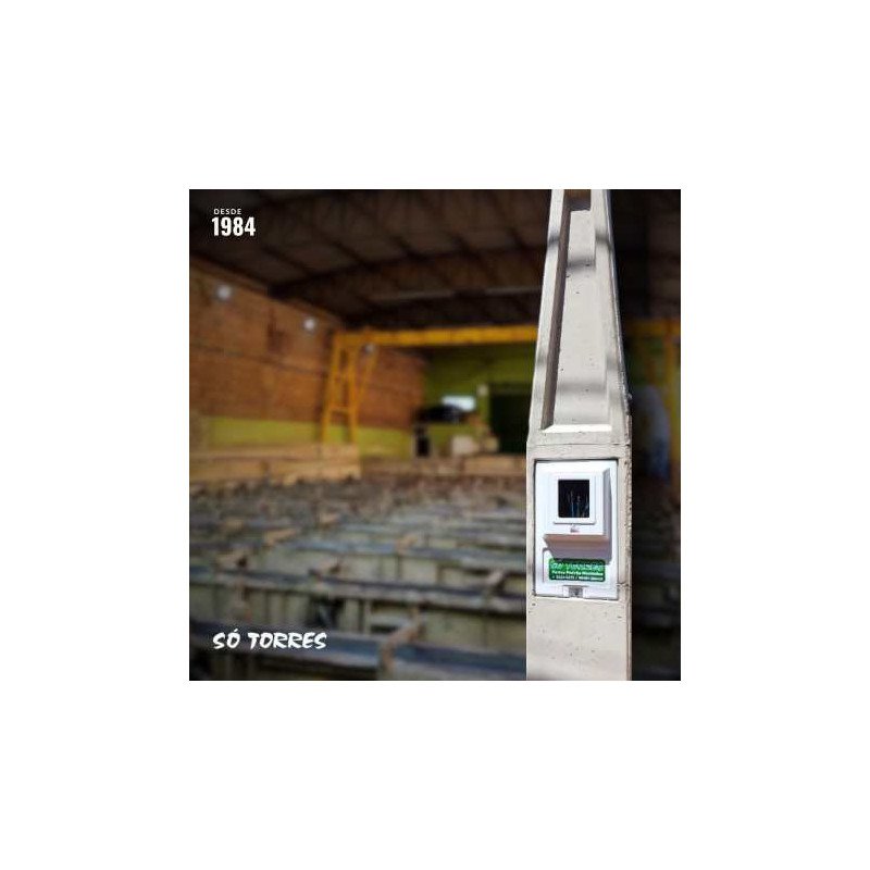 Poste para 1 Casa - Energia 110v/220v -  cabo 16mm de alumínio misto com Cobre